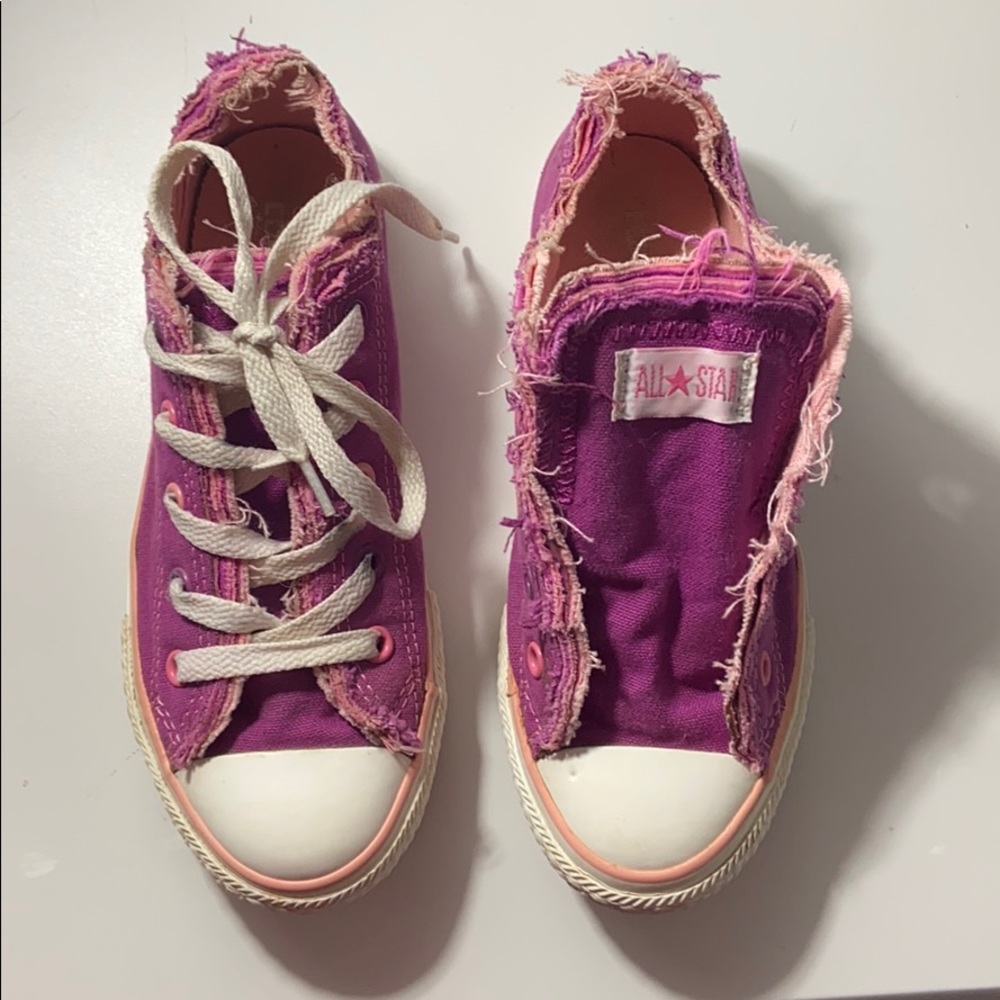 Kids distressed converse